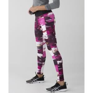 Lululemon Pink Patterned Speed Tight IV *Full-On Luxtreme Leggings - Size - 2